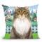 Spring Maine Coon Throw Pillow By Tomoyo Pitcher - All About Vibe