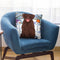 Winter Chocolate Lab Throw Pillow By Tomoyo Pitcher - All About Vibe