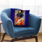 Xmas Black Lab Throw Pillow By Tomoyo Pitcher - All About Vibe
