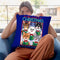 Xmas Cat Chorus Throw Pillow By Tomoyo Pitcher - All About Vibe