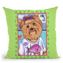 Yorkie Fish Throw Pillow By Tomoyo Pitcher - All About Vibe