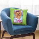 Yorkie Fish Throw Pillow By Tomoyo Pitcher - All About Vibe