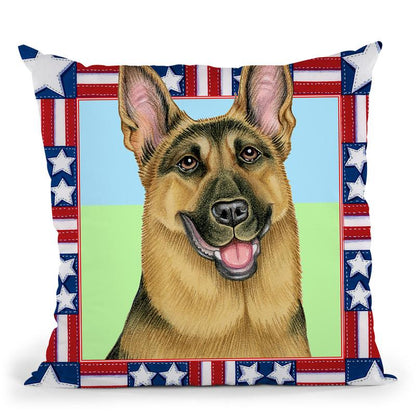 4Th Julyepherd Throw Pillow By Tomoyo Pitcher - All About Vibe