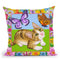 Buterfly Kitten Throw Pillow By Tomoyo Pitcher - All About Vibe