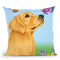 Butterfly And Dog Throw Pillow By Tomoyo Pitcher - All About Vibe