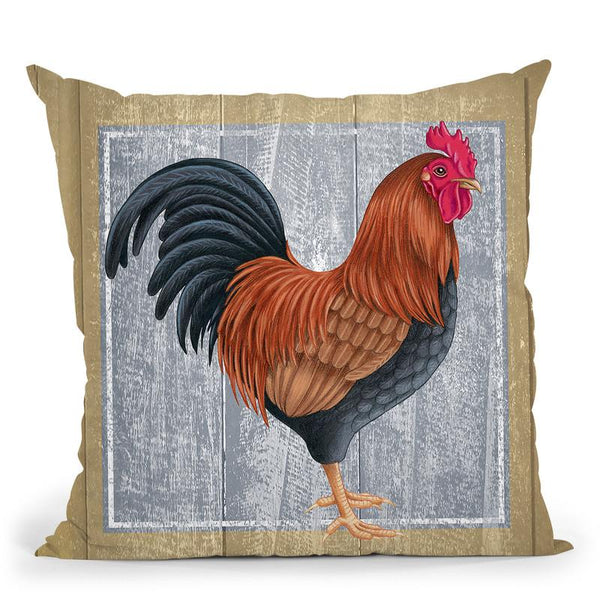 Chicken 1 Throw Pillow By Tomoyo Pitcher - All About Vibe