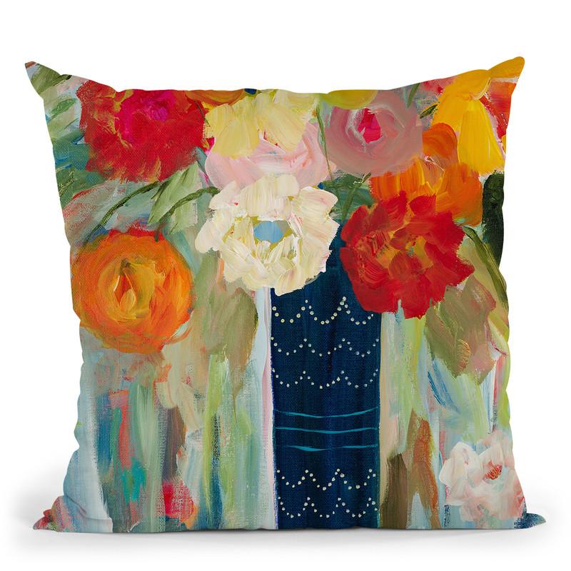 Here Comes The Sun Throw Pillow By Carrie Schmitt - All About Vibe