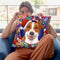 Christmas Jack Russel Throw Pillow By Tomoyo Pitcher - All About Vibe