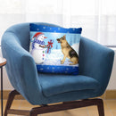 Snowman Dog Throw Pillow By Tomoyo Pitcher - All About Vibe