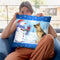 Snowman Dog Throw Pillow By Tomoyo Pitcher - All About Vibe