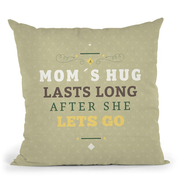 MomÕS Hug Throw Pillow By American Flat - All About Vibe