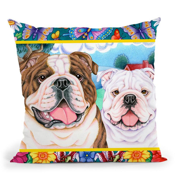 Spring Border Throw Pillow By Tomoyo Pitcher - All About Vibe