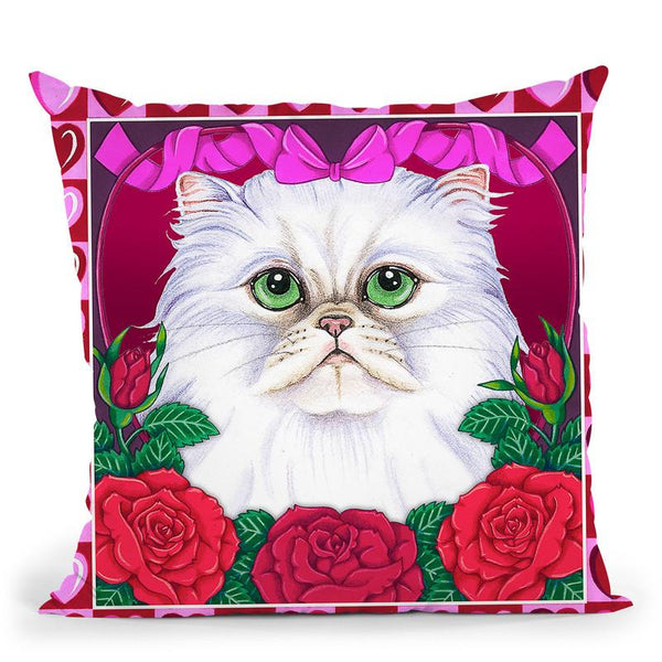 Valentines Persian Throw Pillow By Tomoyo Pitcher - All About Vibe