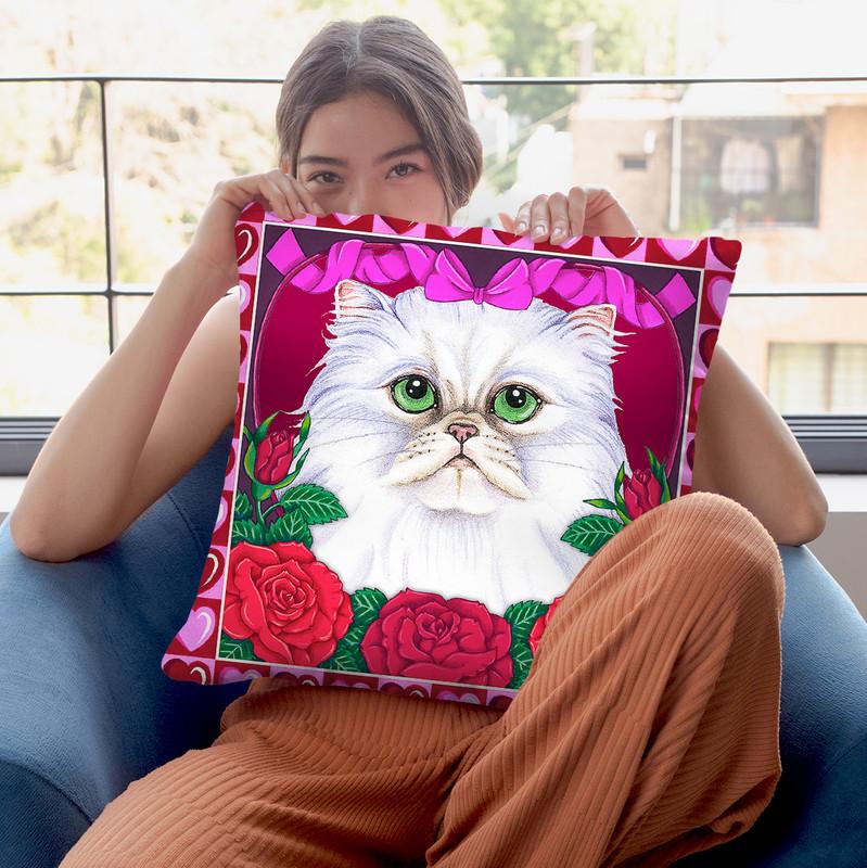 Valentines Persian Throw Pillow By Tomoyo Pitcher - All About Vibe