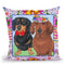 Wedding Dachsunds Throw Pillow By Tomoyo Pitcher - All About Vibe