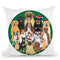 Dog Group Round Throw Pillow By Tomoyo Pitcher - All About Vibe