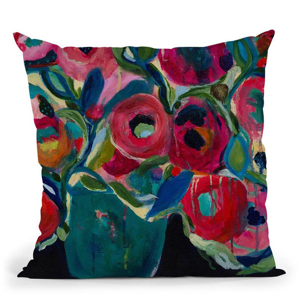 Las Floras Throw Pillow By Carrie Schmitt - All About Vibe