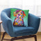 Flowers Beagle Throw Pillow By Tomoyo Pitcher - All About Vibe