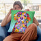 Flowers Beagle Throw Pillow By Tomoyo Pitcher - All About Vibe