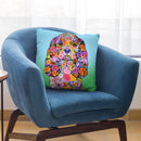 Flowers Cavalier King Chas Throw Pillow By Tomoyo Pitcher - All About Vibe