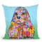 Flowers Cocker Spaniel Throw Pillow By Tomoyo Pitcher - All About Vibe