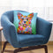 Flowers Corgi Throw Pillow By Tomoyo Pitcher - All About Vibe