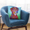 Flowers Doberman Throw Pillow By Tomoyo Pitcher - All About Vibe