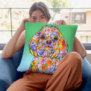Flowers Maltese Throw Pillow By Tomoyo Pitcher - All About Vibe