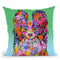 Flowers Papillon Throw Pillow By Tomoyo Pitcher - All About Vibe