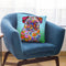 Flowers Pug Throw Pillow By Tomoyo Pitcher - All About Vibe