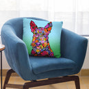 Flowers Scottish Terrier Throw Pillow By Tomoyo Pitcher - All About Vibe