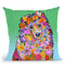 Flowersetlandeepdog Throw Pillow By Tomoyo Pitcher - All About Vibe