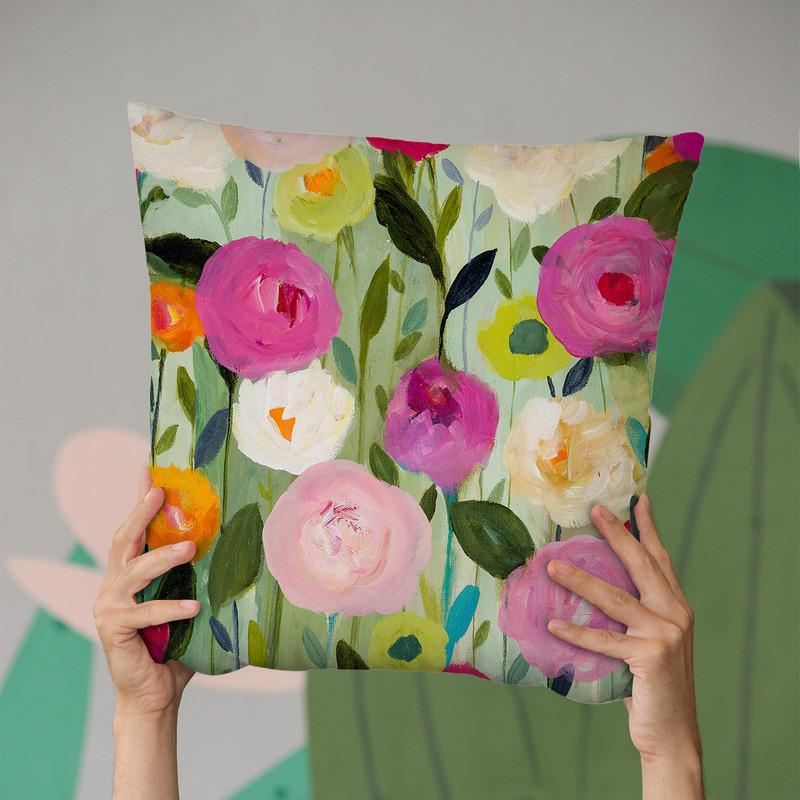 Natures Laugher Throw Pillow By Carrie Schmitt - All About Vibe