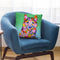 Flowers Siberian Husky Throw Pillow By Tomoyo Pitcher - All About Vibe