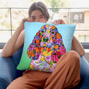 Flowers Springer Spaniel Throw Pillow By Tomoyo Pitcher - All About Vibe