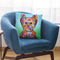 Flowers Yorkie Puppycut Throw Pillow By Tomoyo Pitcher - All About Vibe