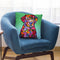 Flower Black Lab Throw Pillow By Tomoyo Pitcher - All About Vibe