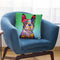 Flowers Boston Terrier Throw Pillow By Tomoyo Pitcher - All About Vibe