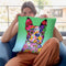 Flowers Boston Terrier Throw Pillow By Tomoyo Pitcher - All About Vibe