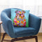 Flowers Bulldog Throw Pillow By Tomoyo Pitcher - All About Vibe