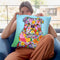 Flowers Bulldog Throw Pillow By Tomoyo Pitcher - All About Vibe