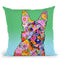 Flowers Germanepherd Throw Pillow By Tomoyo Pitcher - All About Vibe
