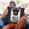Rottweiler Dinosaur Throw Pillow By Tomoyo Pitcher - All About Vibe