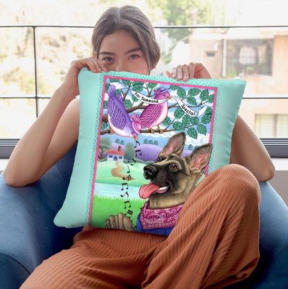 Shepherd Music Throw Pillow By Tomoyo Pitcher - All About Vibe
