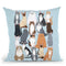 Cat Pattern 1 Throw Pillow By Tomoyo Pitcher - All About Vibe