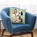 Dog Pattern 1 Throw Pillow By Tomoyo Pitcher - All About Vibe