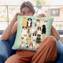Dog Pattern 1 Throw Pillow By Tomoyo Pitcher - All About Vibe