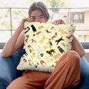 Dog Pattern 2 Throw Pillow By Tomoyo Pitcher - All About Vibe