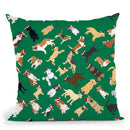 Dog Pattern 3 Throw Pillow By Tomoyo Pitcher - All About Vibe
