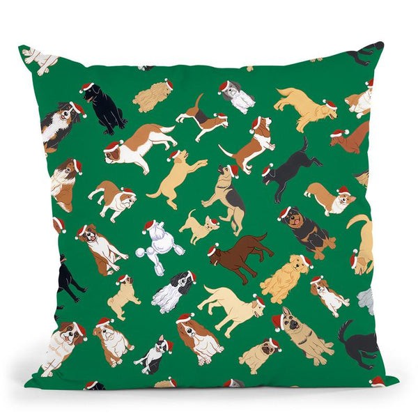 Dog Pattern 3 Throw Pillow By Tomoyo Pitcher - All About Vibe